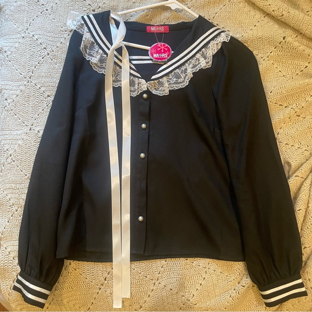 Japanese schoolgirl sailor blouse